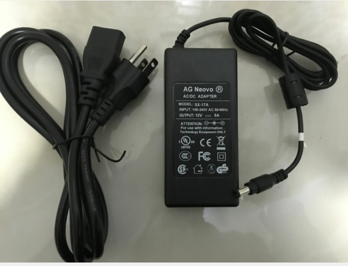 NEW 12 V 5A AG Neovo SX-17A Monitor mains DC power supply adapter